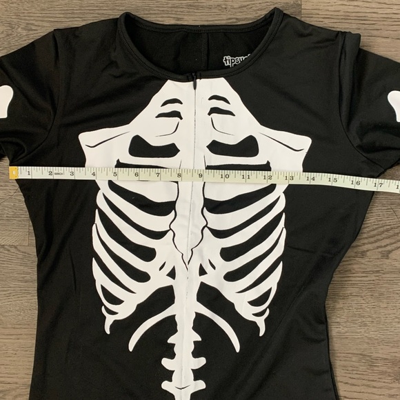 Tipsy Elves Skeleton Bodysuit Costume - Size M - Black/White - NWOT - Picture 8 of 10